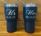 Bride and Groom 30oz Tumblers